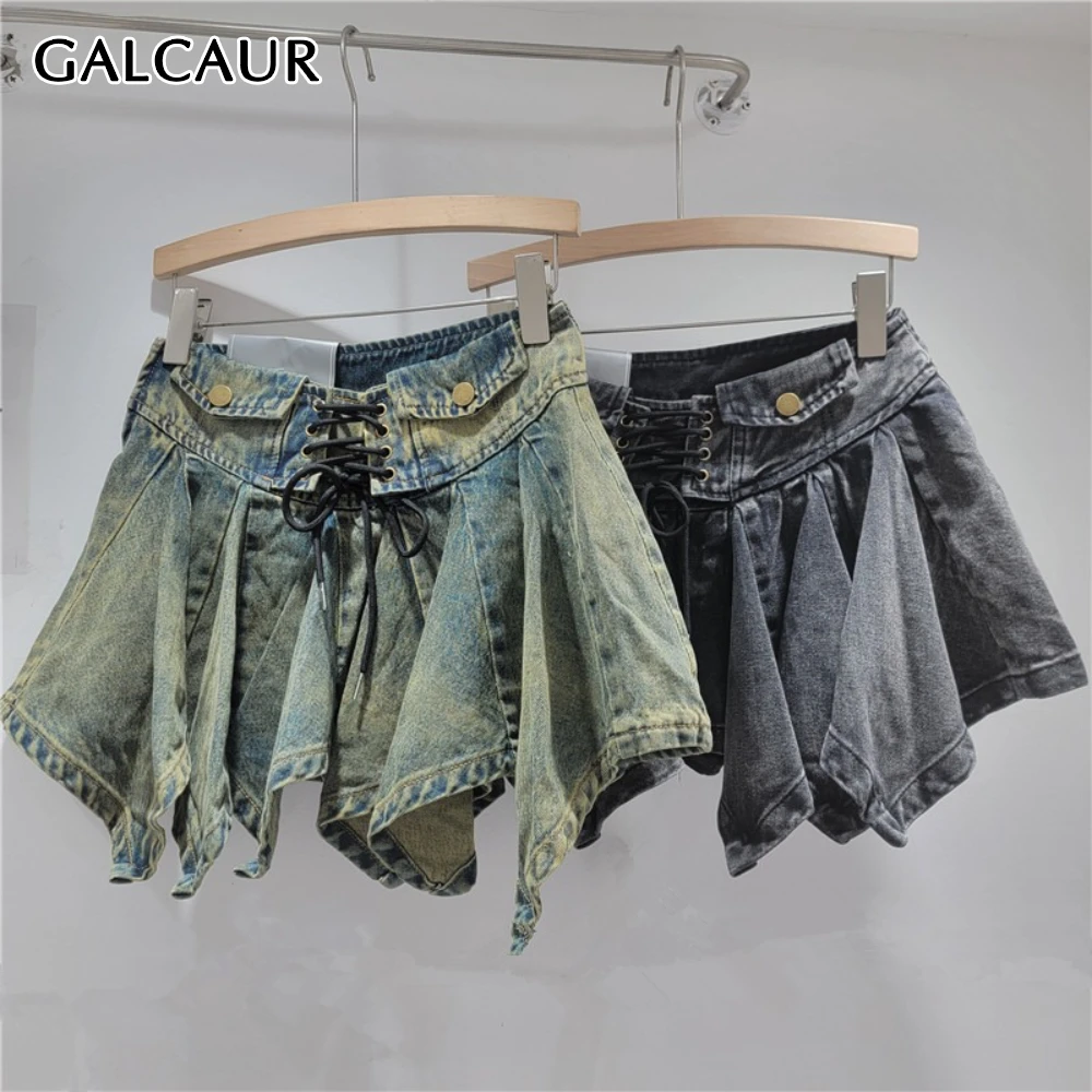 

GALCAUR однотонная повязка нерегулярной формы, женская утягивающая юбка с высокой талией, американские ретро женские юбки, осенняя мода, стиль, новинка