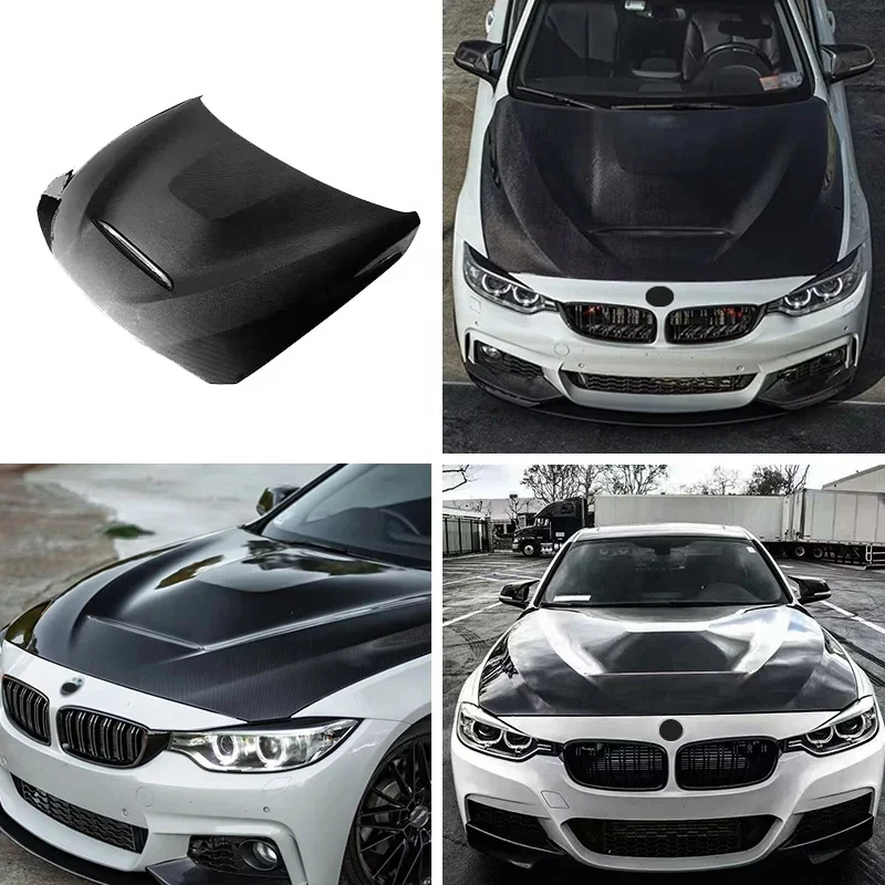 car Bonnet For  3 series 4 series F30 F35 F32 F33 F36 M3 M4 F80 F82 F83 GTS carbon fiber hood