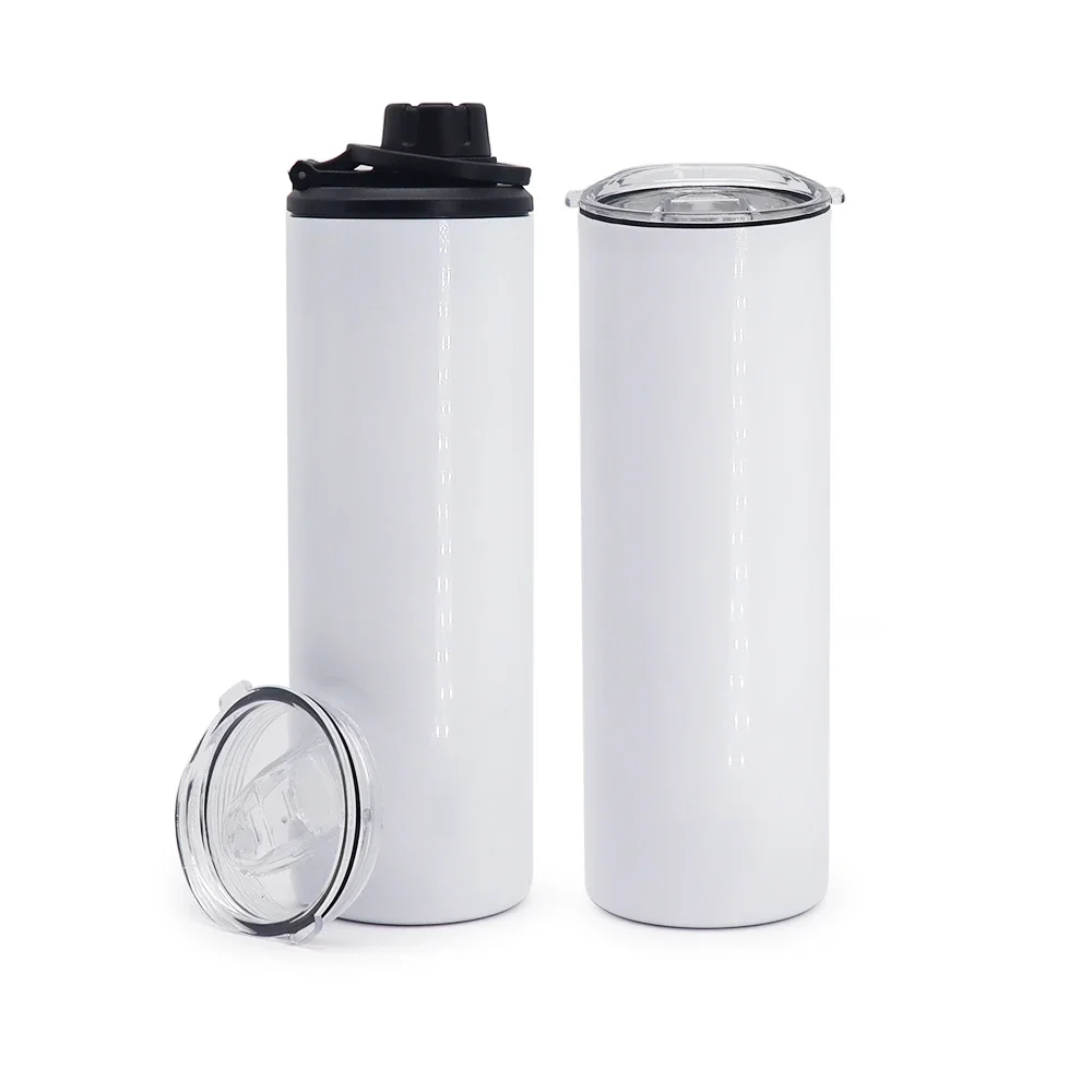 Hot Sale Stocked  20oz Sports Water Bottle  Fashionable Sublimation  Tumbler with Two  lids