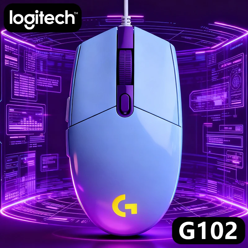 

Logitech G102/G203 G-Series Wired Mouse, Various Color Picks, Ergonomic Form, Lessens Hand Strain