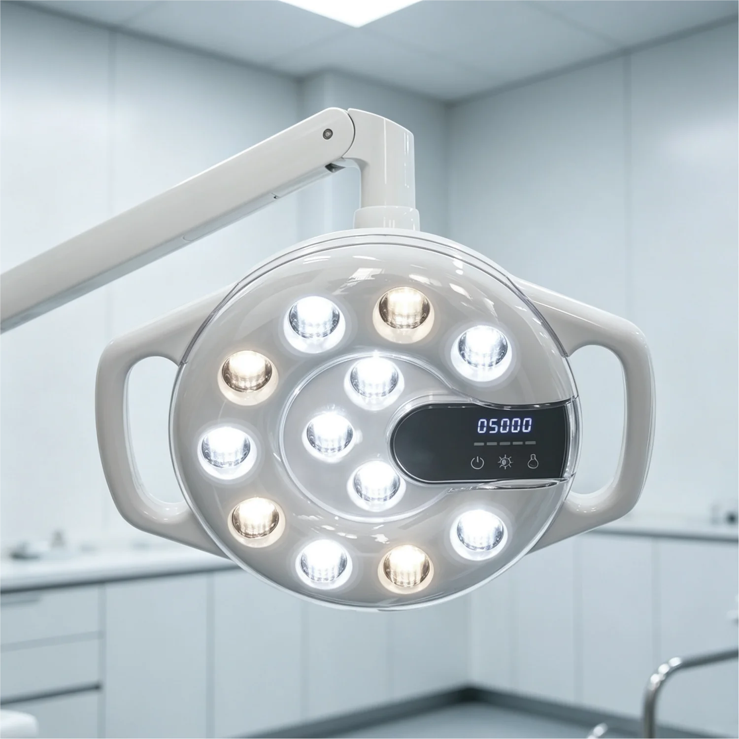 Dental 12 LED Bulbs Operating Light Shadowless Oral Lamp Induction Control for Dental Clinic Treatment