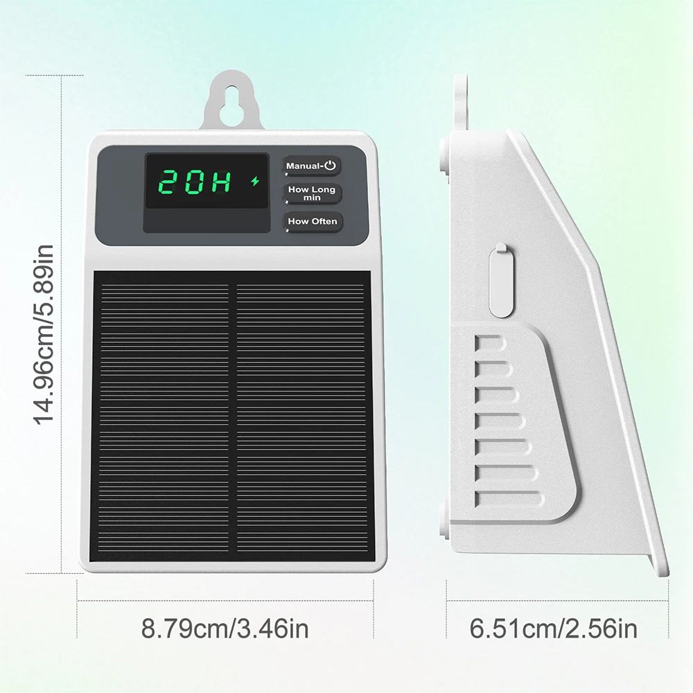 Mini Solar-Powered Pump Timer Drip Irrigation System for Garden Patio Pot Plants Watering Kit Dropper Automatic Watering Device