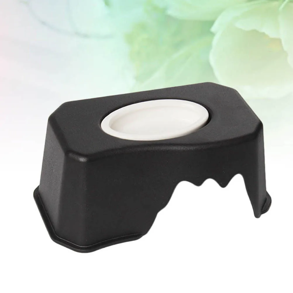 

Reptile Feeding Box Black Durable Hide Cave Smooth Interior Surface Safe Snake Feeder Pet Supplies Food Water Bowl