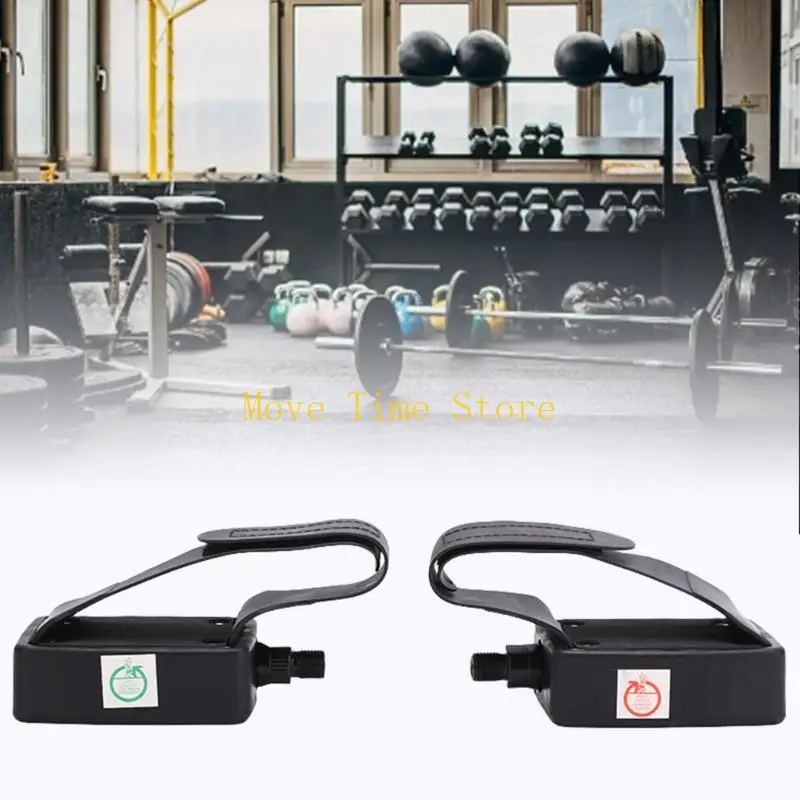 92ME Practical Training Bike Pedals 1.25cm Thread Design Secure Fit Anti Slip Thread Replacement Part for Spin Bikes