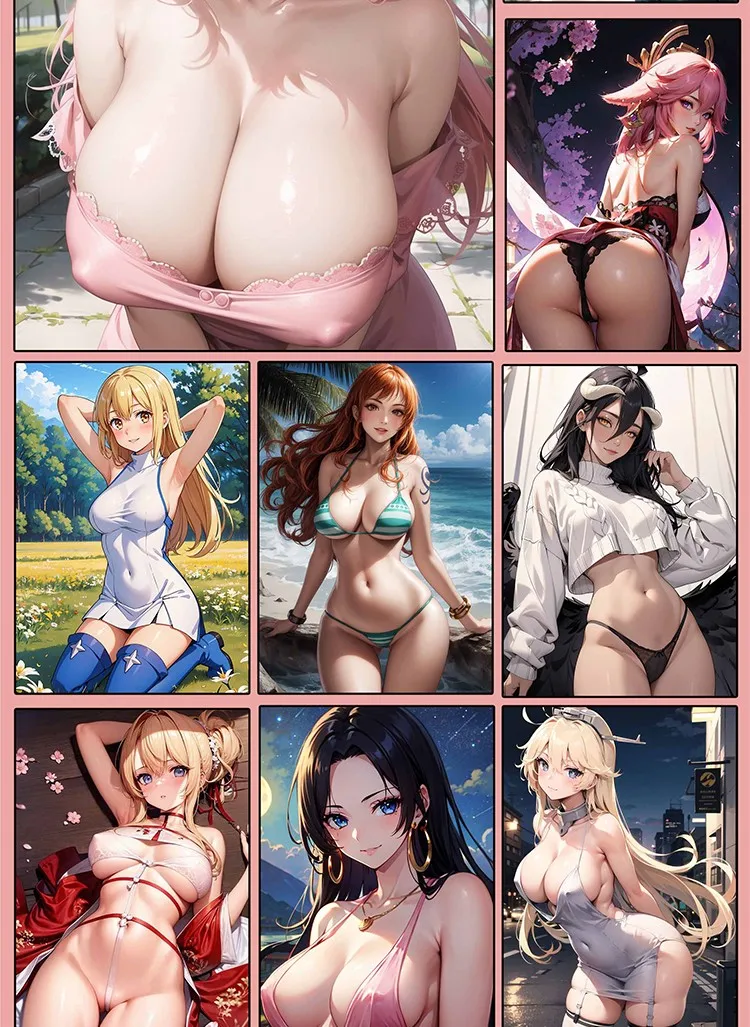 New Goddess Story Cool Summer Day Female Lead Waifu Finale Series A5 Skin Touch Maid Black Silk Scene Swimsuit Pajamas Sexy Card