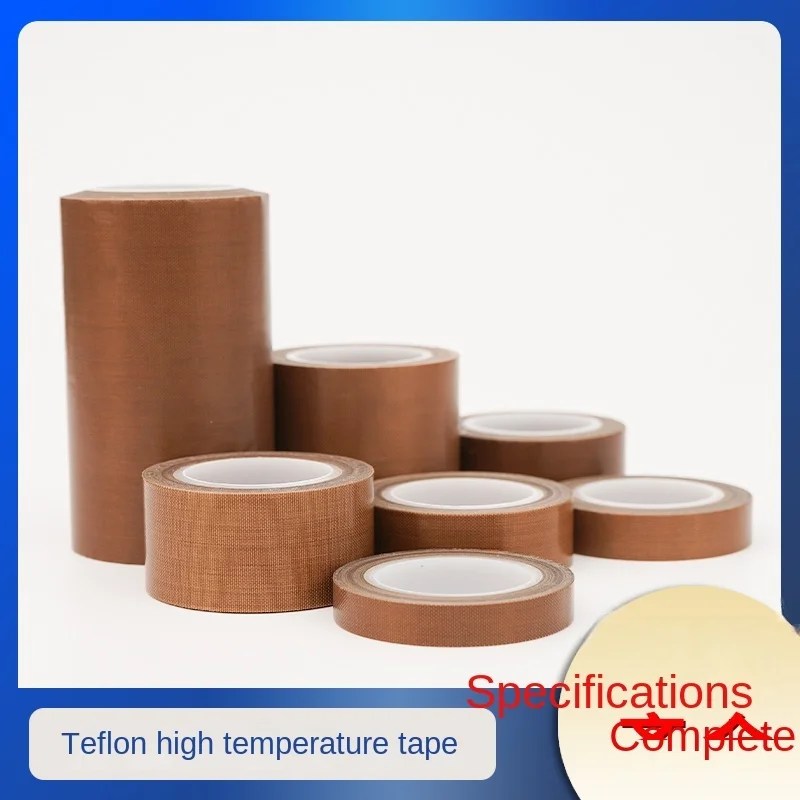 High Temperature Resistance Tape 300° C PTFE Cloth Heat Insulation Adhesive Sealing Machine Self-adhesive Waterproof Tapes Roll