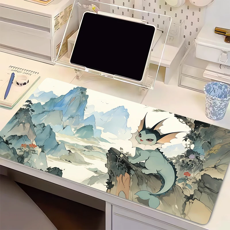 Mouse Pad Pokemon pc speed For e-sports players Office Laptop Computer Keyboard Pad Non Slip Desk Mat Big Mousepad For Best Gift