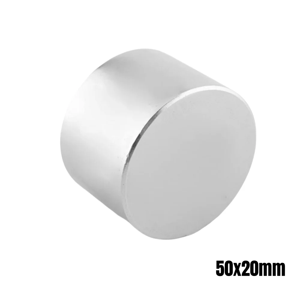 50x20 Mm Big Thick Disc Strong Powerful Magnets 50mm X 20mm Round Neodymium Magnet 50x20mm N35 Rare Earth Magnet 50*20 Mm