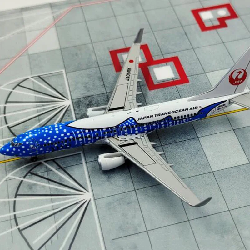 JA05RK B737 Plane Model 1/400 Scale Japan blue whale B737 airplane Airline aircraft Diecast Alloy landing gear Plane Toys