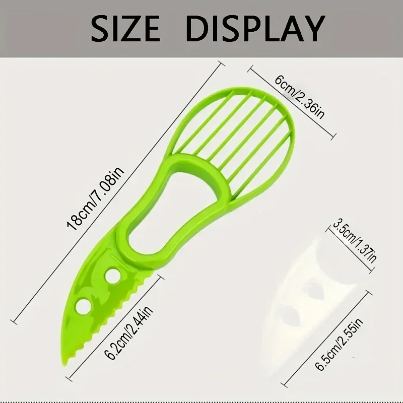 Kit de herramientas 3 en 1 para aguacate, rebanador, descorazonador y pelador con removedor de semillas y cuchara para pulpa, para hacer guacamole, utensilio de cocina, regalo