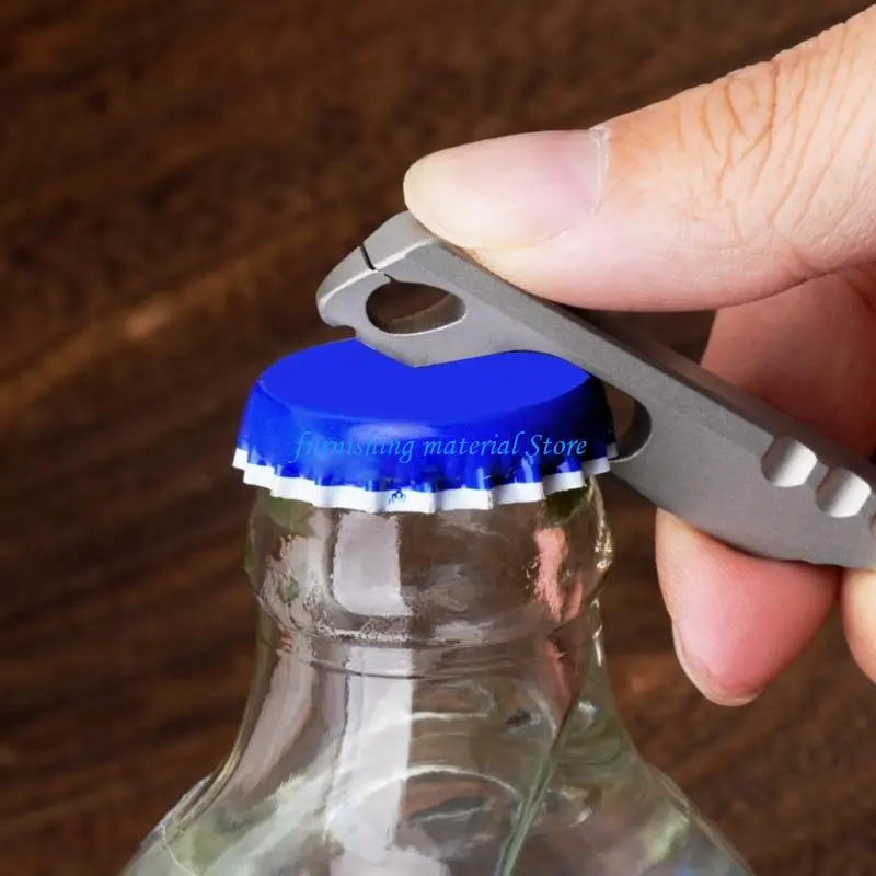 

Y5GD Miniature Metal Pry Bar Keychains Accessory Corrosion Resistant Bottle Opener For Outdoors Adventure