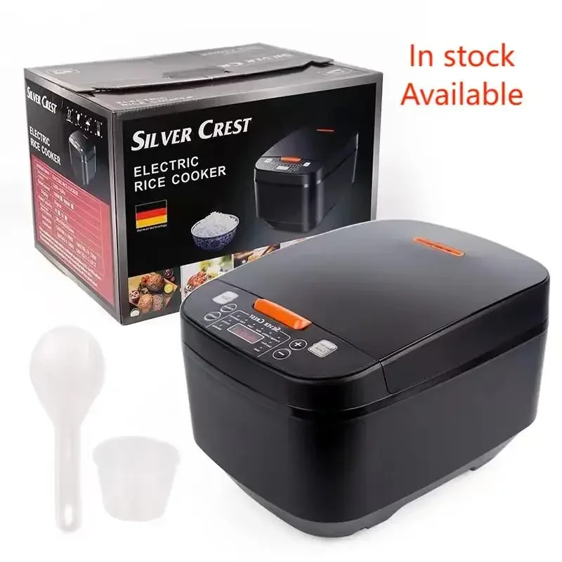 In stock Touch LCD Multi Non-Stick Home Electric Digital Rice Cooker Silver Crest 5L Automatic Smart Digital fast cook rice