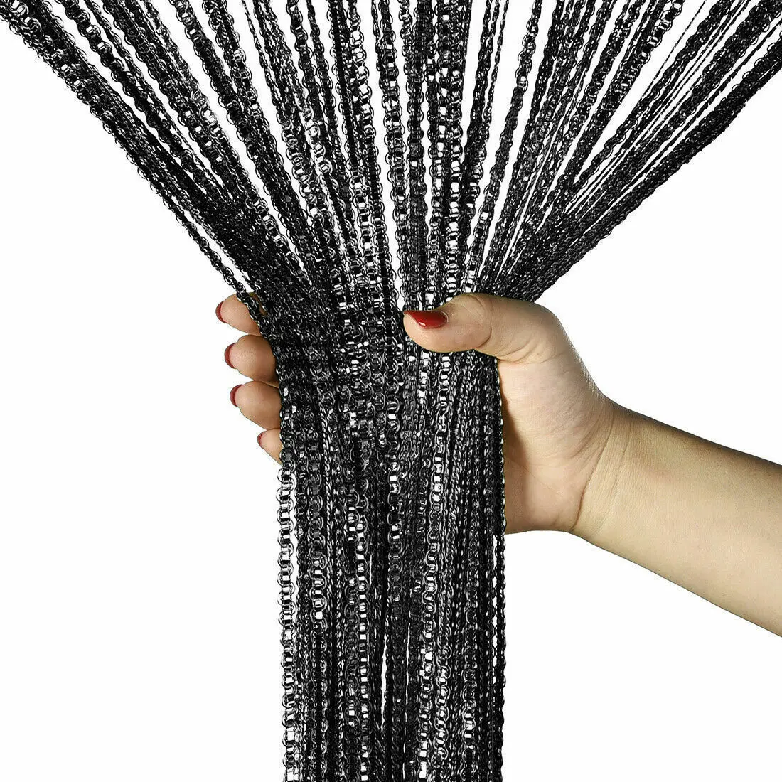 Door Beads Curtains | Beaded Curtain Door Tassel String Room Divider | Doorway Fringe Curtains for Wall Panel Window Home Patio