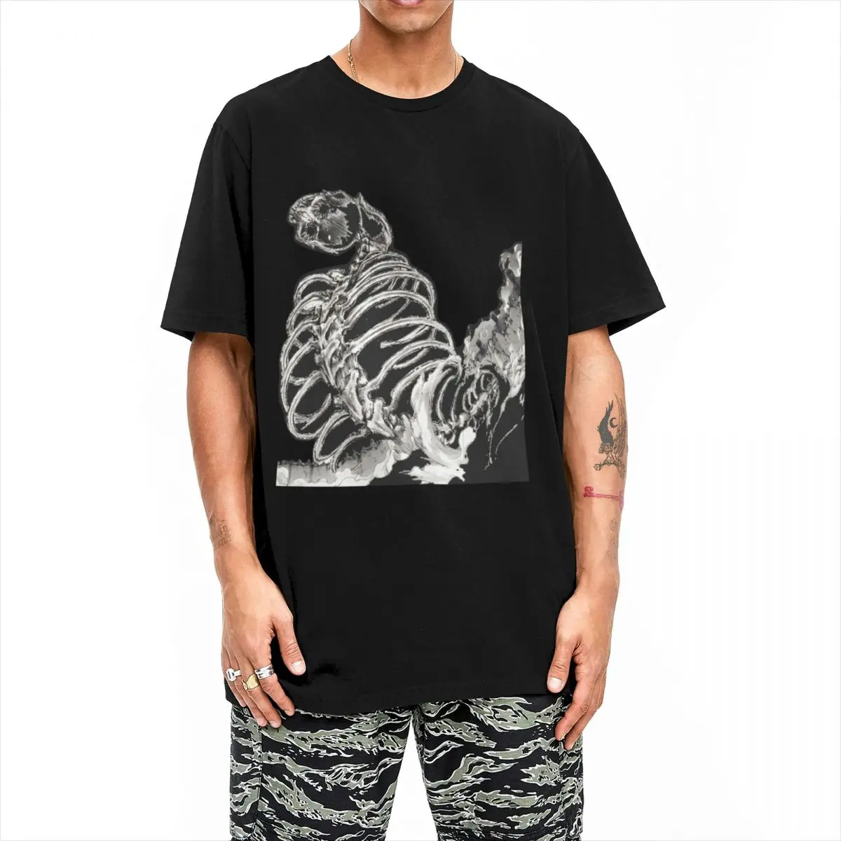 Oversized T Shirt Attacking On Titan 100 Cotton T Shirts founding Trendy Cool Shirt for Men Beach Awesome Casual Short Sleeve