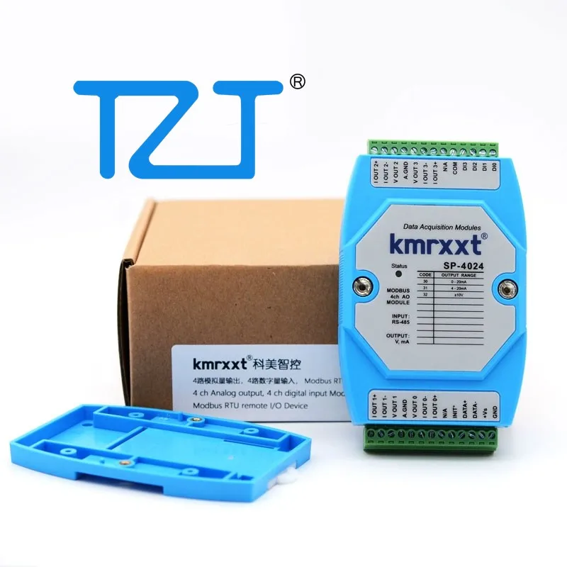 TZT SP-4024 4CH AO Module/SP-3128/SP-4015 6-Channel Data Acquisition Module DAQ with 4/8 Analog Outputs and 4 Digital Inputs