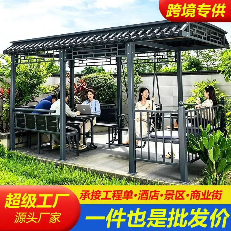 For Outdoor Pavilion Awning Modern Simple Waterproof Sunshade for Garden Courtyard Villa Yard Patio Canopy Shelter