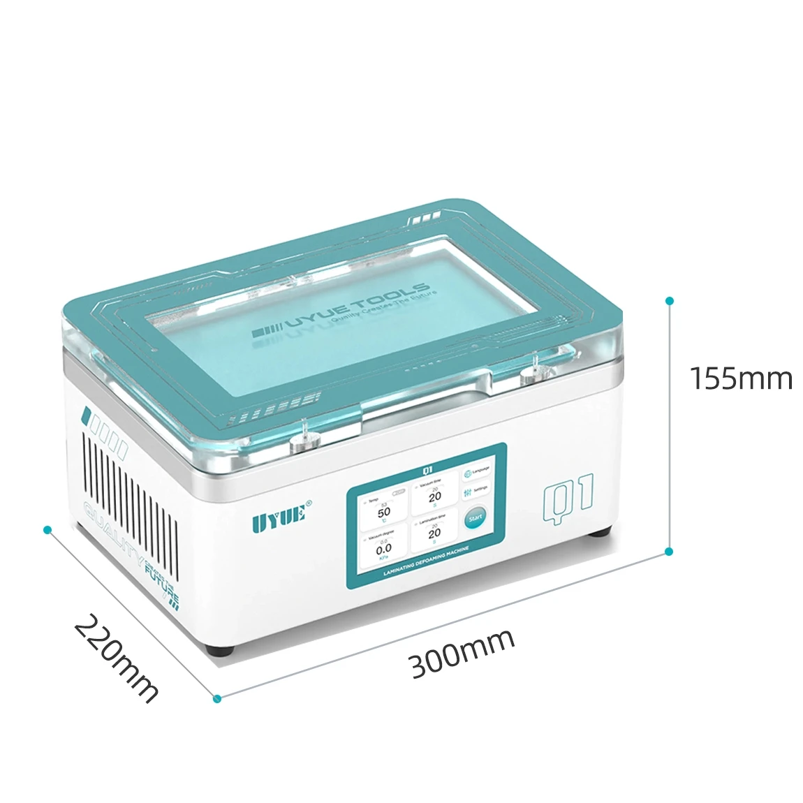 

UYUE Q1 Professional 9" Vacuum Laminating Machine Built-in Pump for Touch Screen Repair Tool