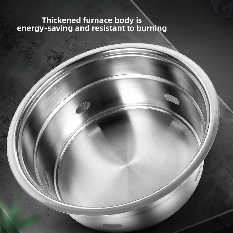 شواية فحم من الفولاذ المقاوم للصدأ مرتفعة، موقد شواء بتصميم أقحم، شواية مقاومة للرذاذ، فرن شواء على سطح الطاولة بمساحة كبيرة