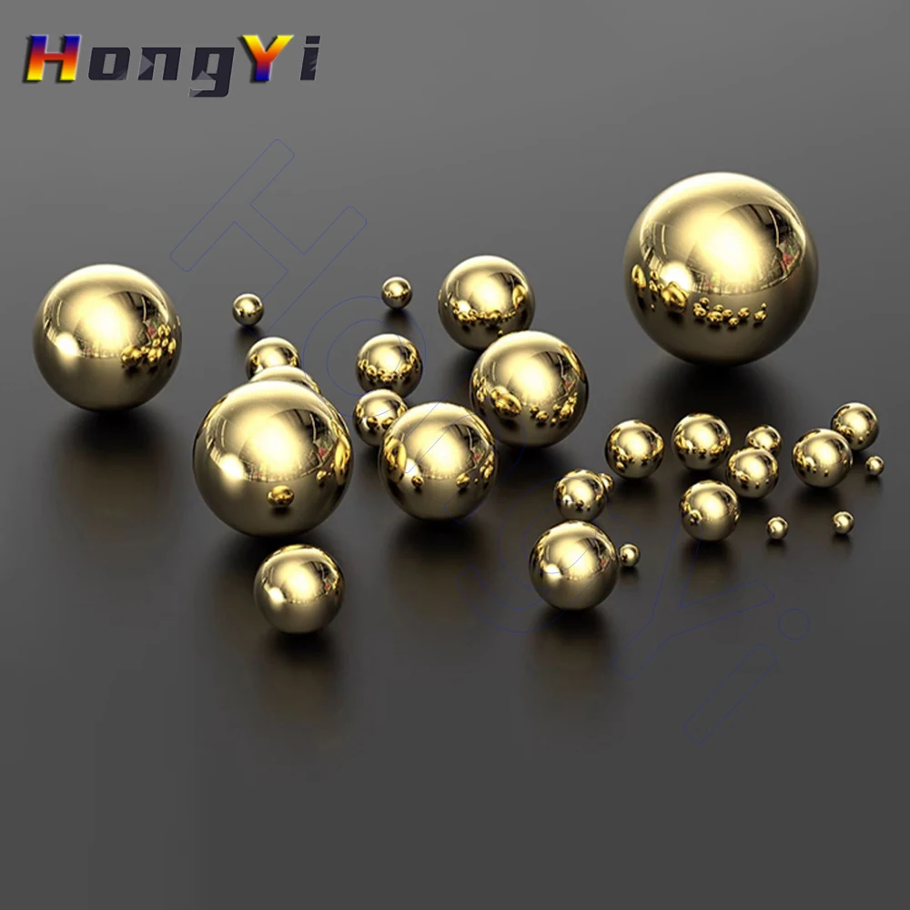 H62 Solid Brass Balls Precision Metal Bearing Ball 2.381 3.175 4.763 6 6.35 9.525 10 12 12.7 15 15.875 25.4 to 30mm Round Beads