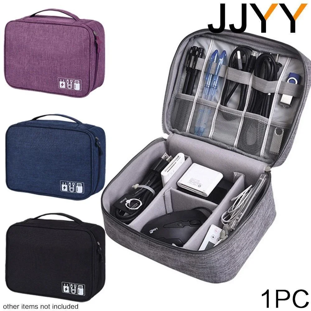 JJYY 1PC Digital Storage Bag Multi-function Data Cable Headset Sorting Box Waterproof Fashion Bag Travel