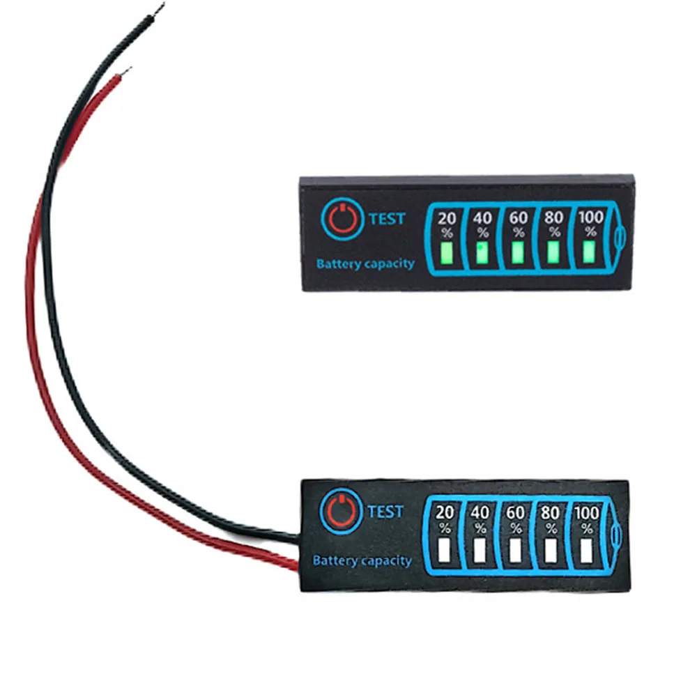 Battery Level Indicator DC5-30V 3-Series Ternary Lithium Battery Lithium Iron Phosphate Lead-Acid Battery Capacity Display Meter