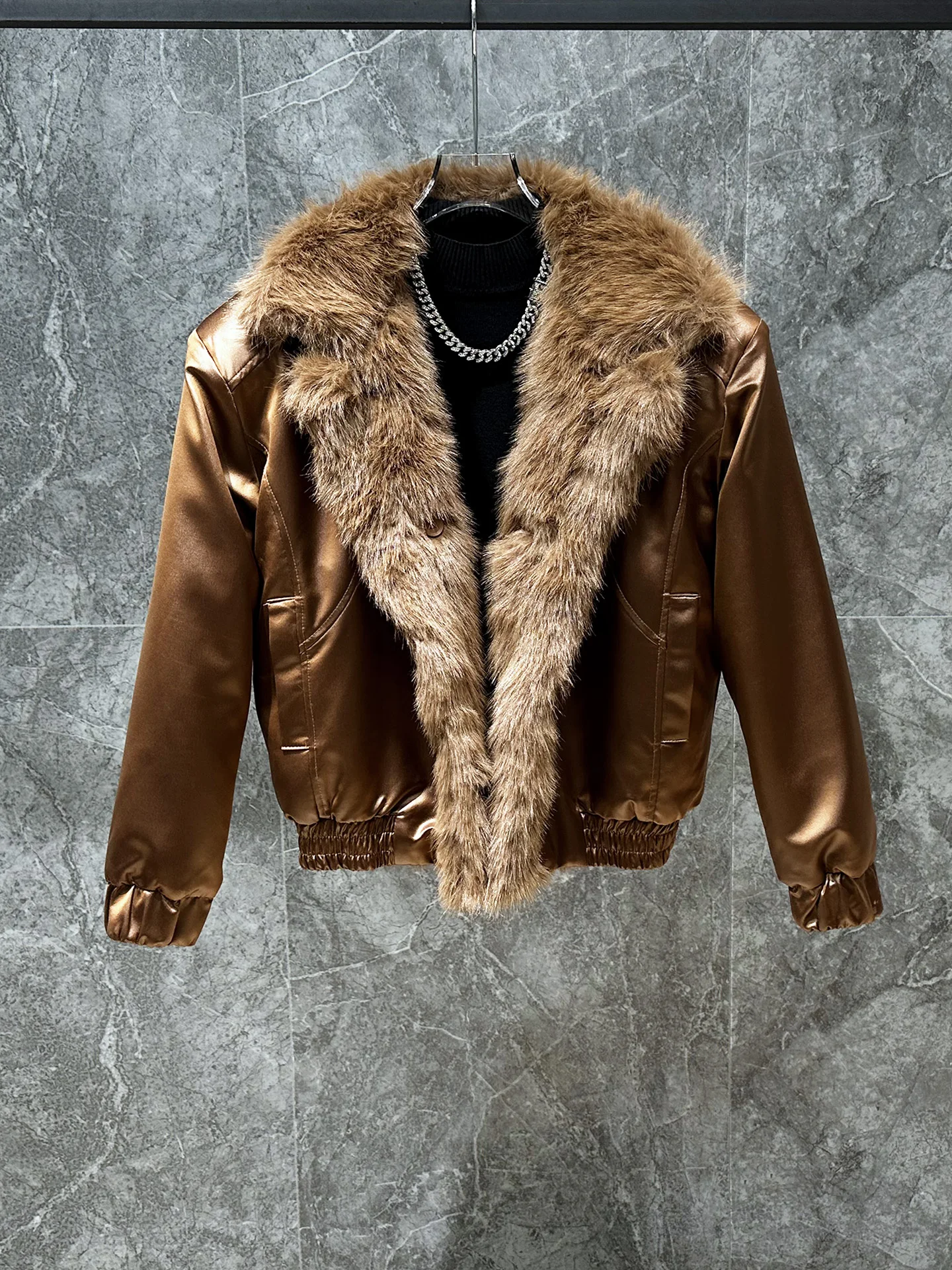 الشتاء النسخة الكورية الجديدة Ins الموضة العصرية تصميم سترة دافئة سميكة فضفاضة عارضة سستة معطف للرجال