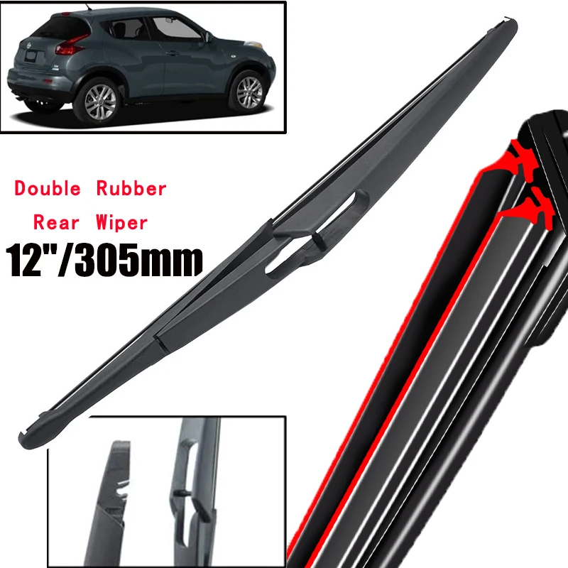 

Car Wiper 12" Rear Wiper Blade For Nissan Juke F15 2010 - 2019 Windshield Windscreen Clean Tailgate Window Car Rain Brush