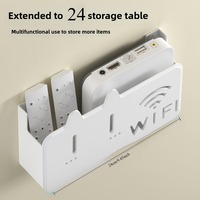 1pc WiFi wireless router wall mounted storage box easy to install High transparency material