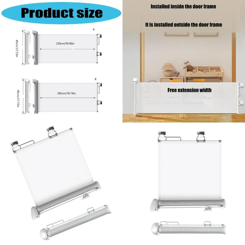 

Регулируемые детские лестницы охраняют выдвижные сетки детские ворота для дверных проемов и отверстий Домохозяйственные собачьи