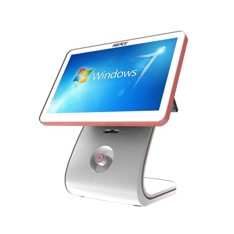 ATV&UTV15.6 Inch Dual Screen All in One POS Terminal Systems Dual Screen Pos Windows Cashier Machine Pos Hardware