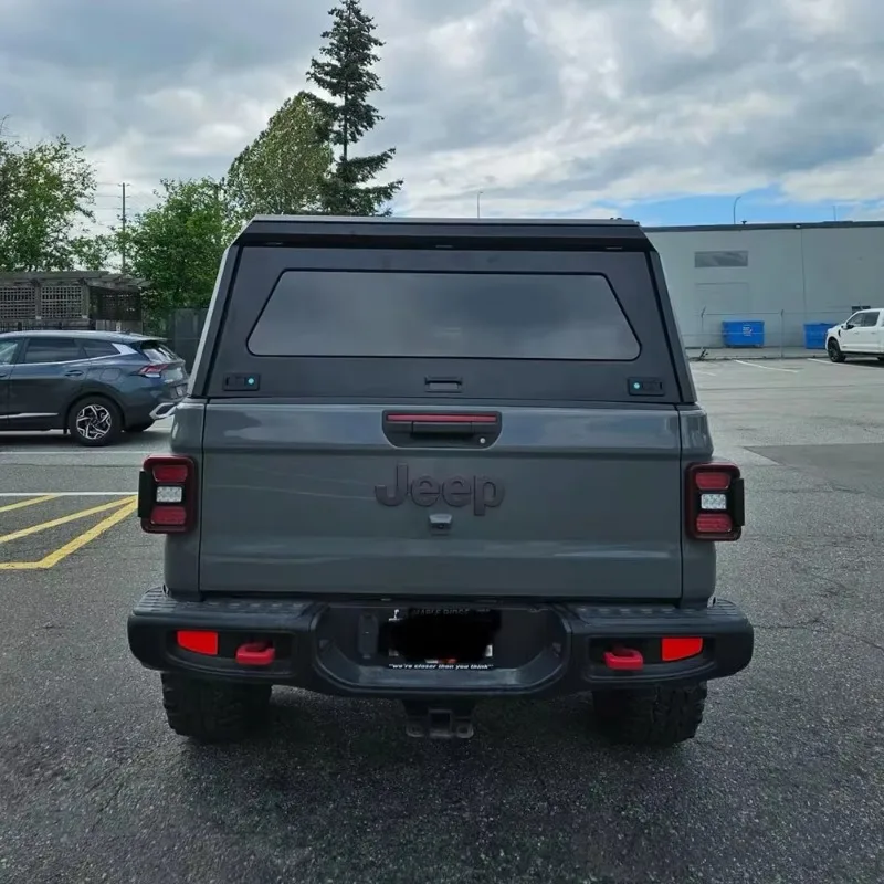 

STLF Aluminum Alloy Waterproof Locking Truck Bed Topper Canopy Shell for Jeep Gladiator -No-Drill Installation