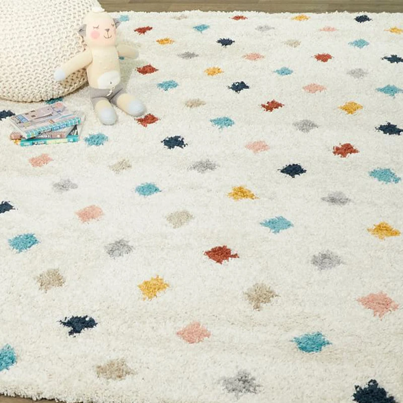 Minimalist Bedroom Decor Plush Carpet Large Area Carpets for Living Room Baby Early Education Crawling Mat Cute Kids Room Rug