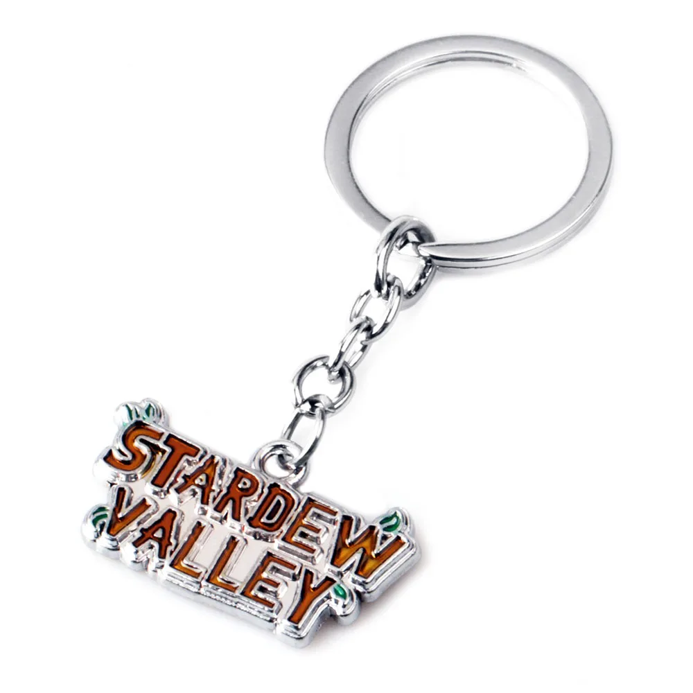 خمر Stardew وادي المينا قلادة المفاتيح للرجال النساء العصرية حلقة رئيسية معدنية المشجعين تحصيل مجوهرات اكسسوارات هدايا