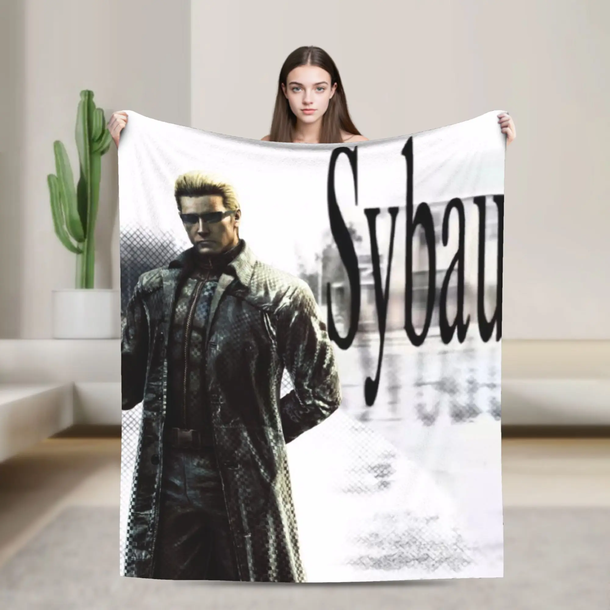 Albert Wesker Überwurfdecke für Couch, weiche, flauschige Plüschdecke, 127 x 152 cm, Tagesdecken in verschiedenen Größen für alle Jahreszeiten
