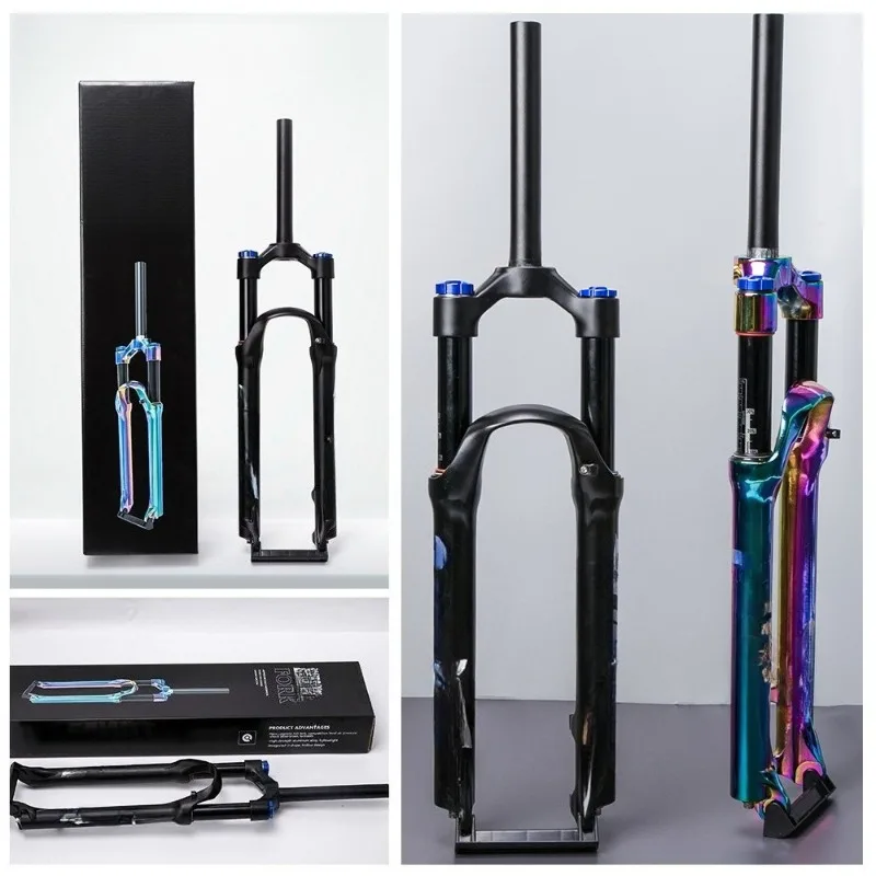 

Mountain bike air pressure shock absorber front fork 27.5/29 er disc brake quick dismantling, off-road shock absorber upgrade