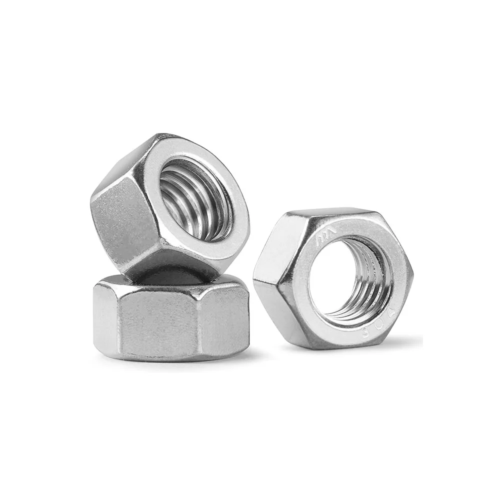 304 الفولاذ المقاوم للصدأ متري عرافة مسدس الجوز DIN934 M2 M3 M4 M5 M6 M8 M10 M12 M16 M20 مشرق النهاية مسدس المكسرات #2