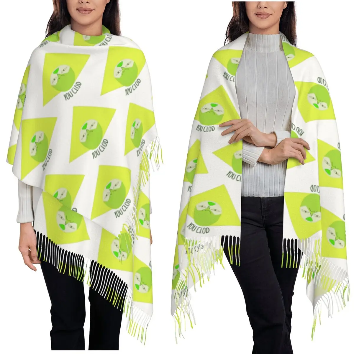 You Clod Peridot Steven Universe Scarf Tassel Scarves for Women Soft Warm Shawls and Wraps Large Fall Winter Shawl Wrap