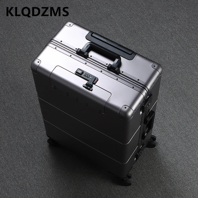 KLQDZMS 20''24''28 "Zoll Neue Universal Aluminium Magnesium Legierung Business Trolley Koffer Internat Passwort Fall Hand Gepäck