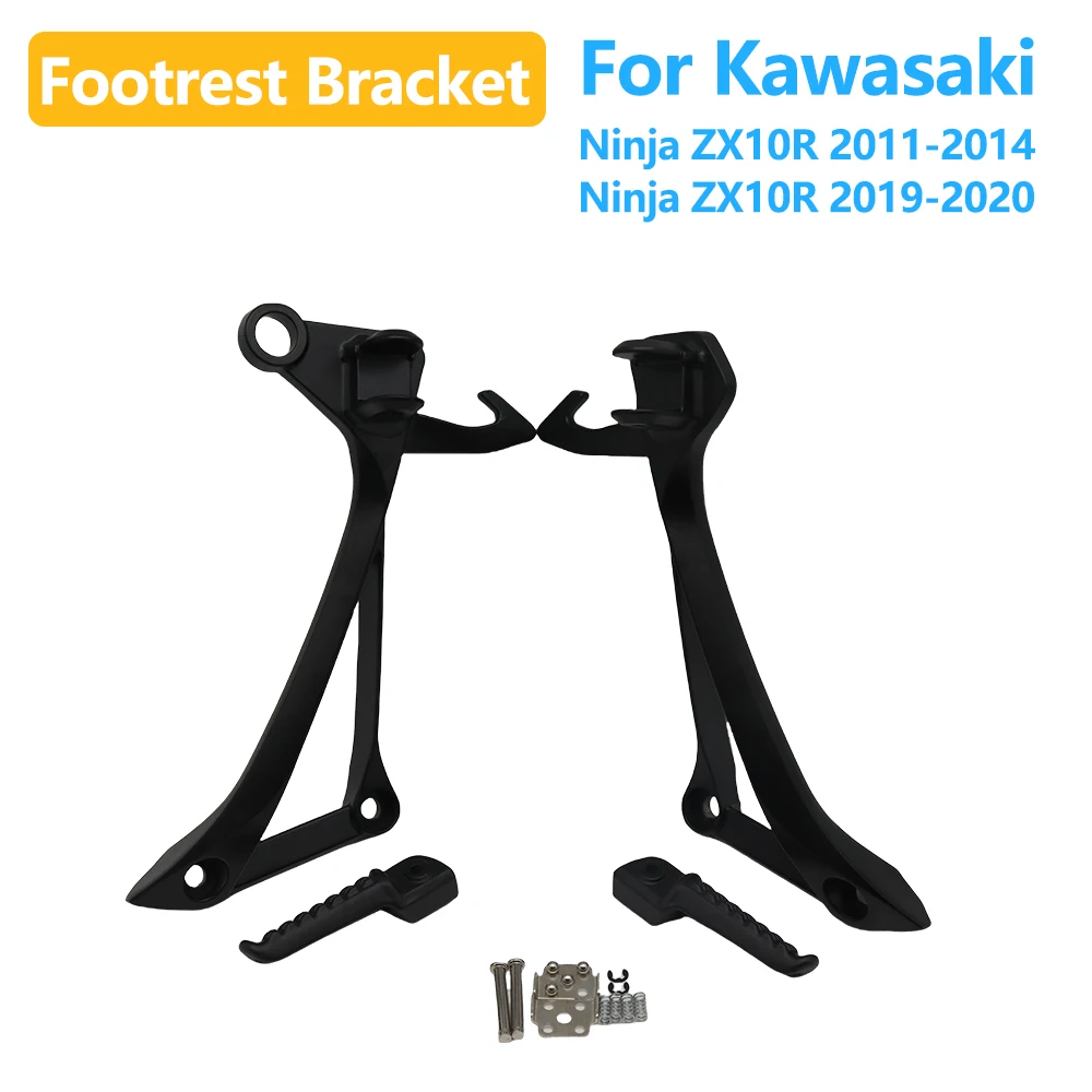 

Аксессуары для мотоциклов, подножки для заднего пассажира, кронштейн для подставки для ног для Kawasaki Ninja ZX10R ZX-10R ZX 10R 2011-2014 2019-2020