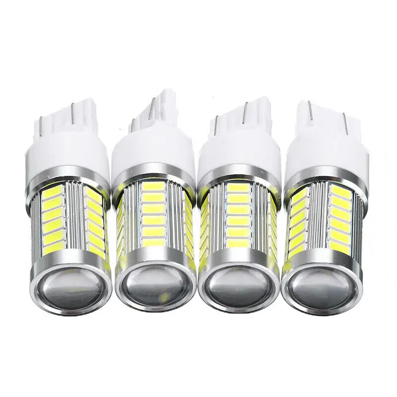 

4pcs LED Lights Car Map Dome Reverse Brake Lamps 12V T20 W21/ 5W 7443 7440 W21W Replacement Lighting Accessory