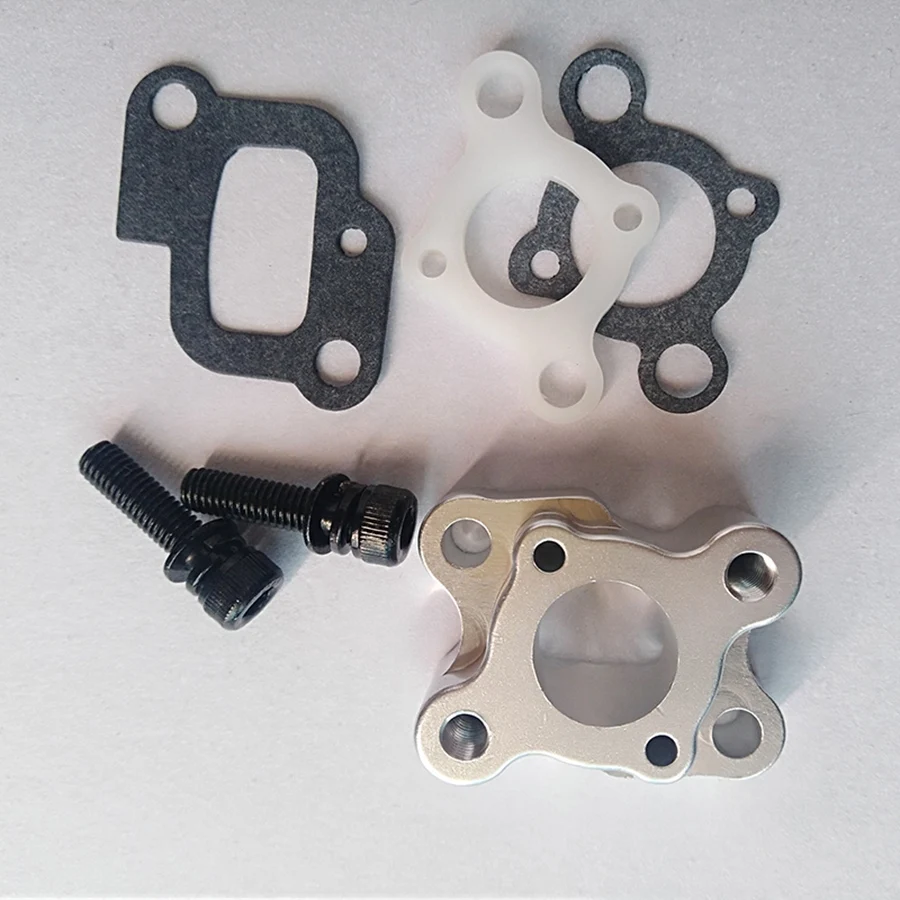 CNC Intake Manifold Set for 23-30.5Cc Gas Engine Zenoah Cy Hpi Baja 5B 5T 5Sc Losi 5Ive-T Rovan King Motor