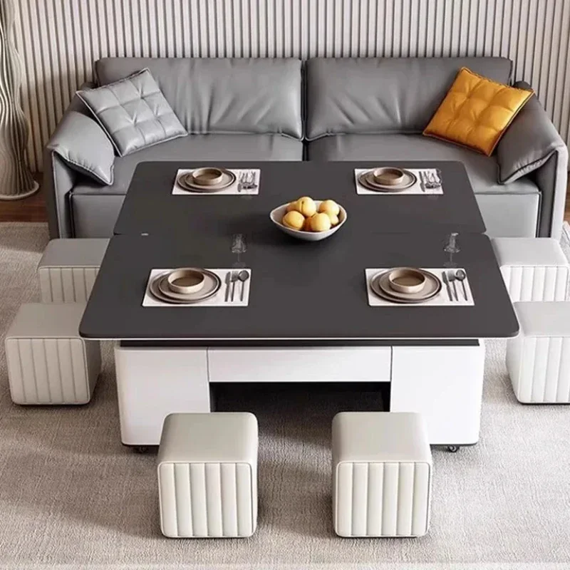 الشمال طاولة القهوة الحديثة Trau الأبيض عالية الفاخرة طاولة القهوة لغرفة المعيشة متعددة الوظائف الحد الأدنى أثاث غرفة نوم Couchtisch