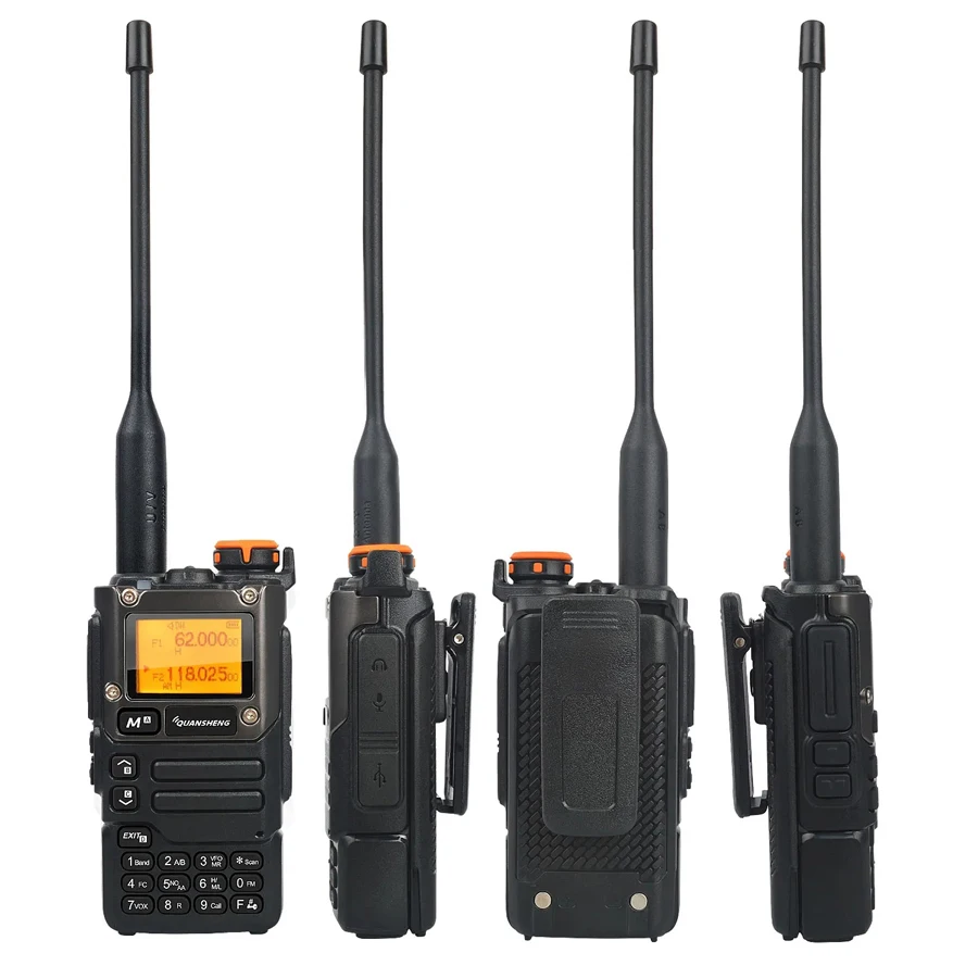 Quansheng UV-K5(8) Walkie Talkie 5W Air Band Radio UHF VHF DTMF FM Scrambler NOAA Wireless Frequency Two Way CB Radio UVK58