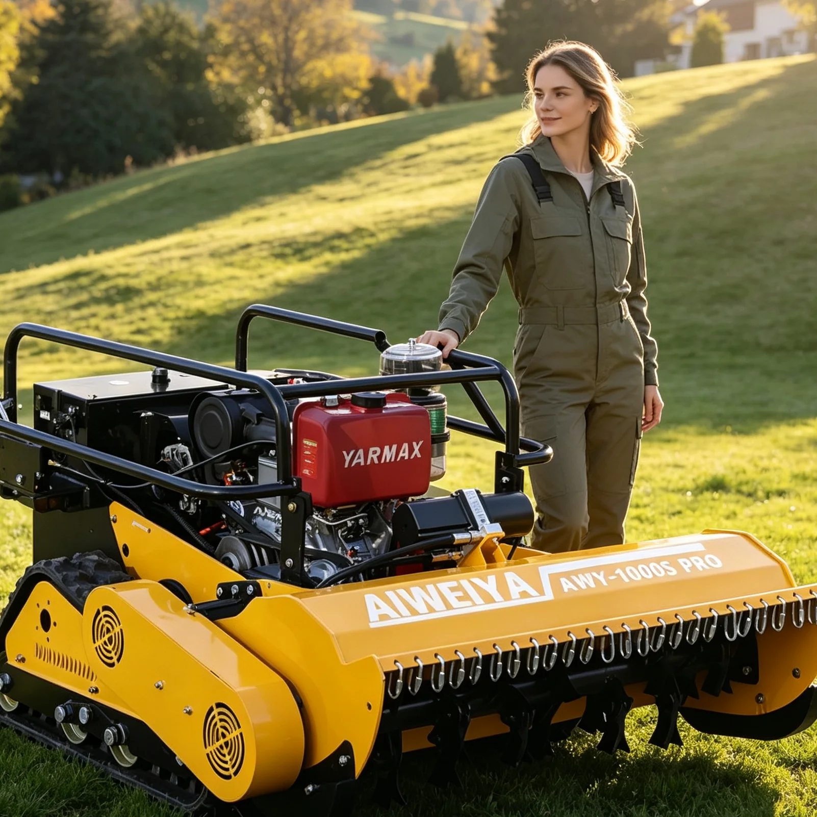 Customized Low Vibration Flail Mower Comfort Operation Flail Mower With Shock Absorb Handle