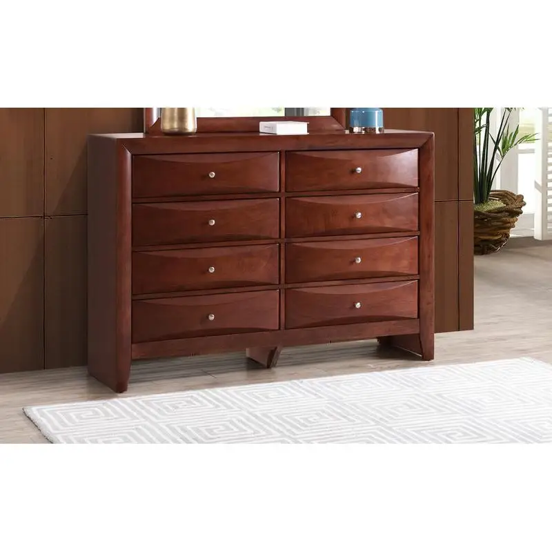 

Cherry Dresser G1550-D, Elegant Design, Modern Storage Solution for Bedroom, Quality Wood Construction, Stylish and Functional