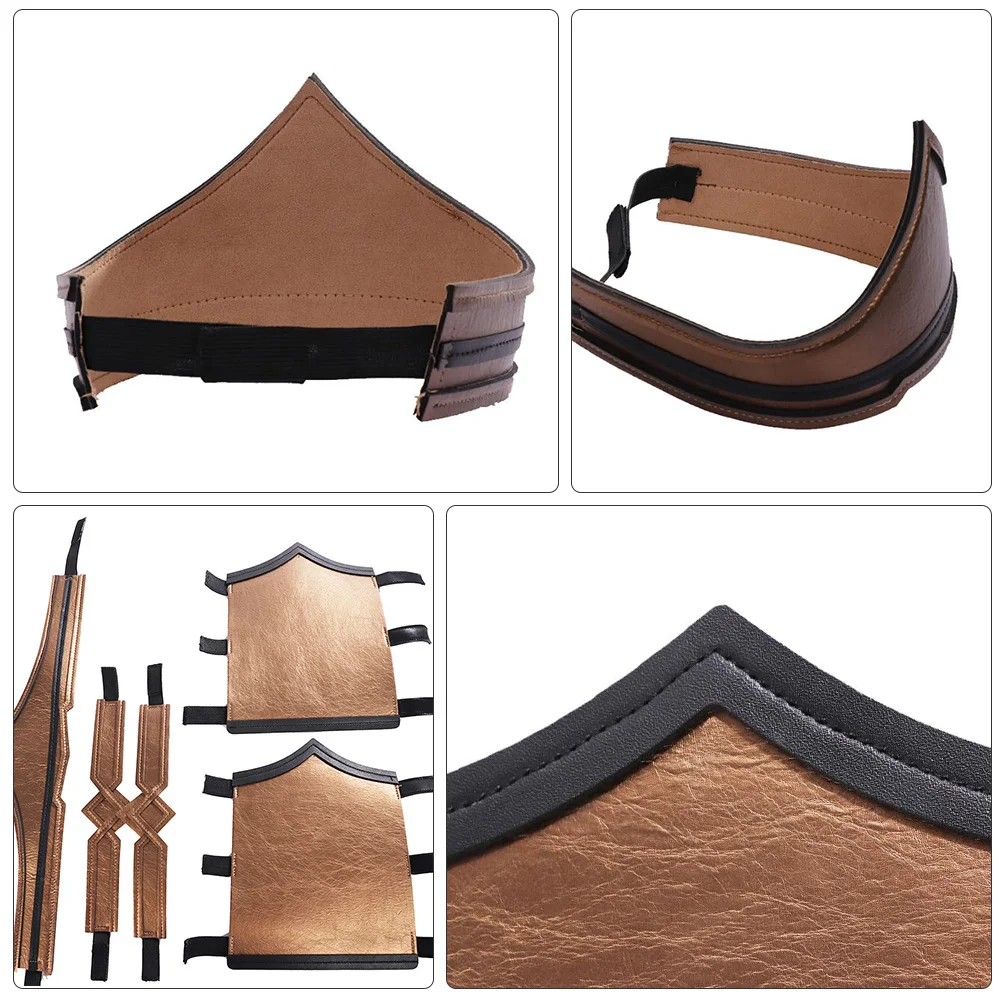 

Viking Style Arm Guard Armb Cosplay Costume Masquerade Outfit Props Accessories Brown Man Lightweight Exquisite Detail Fun