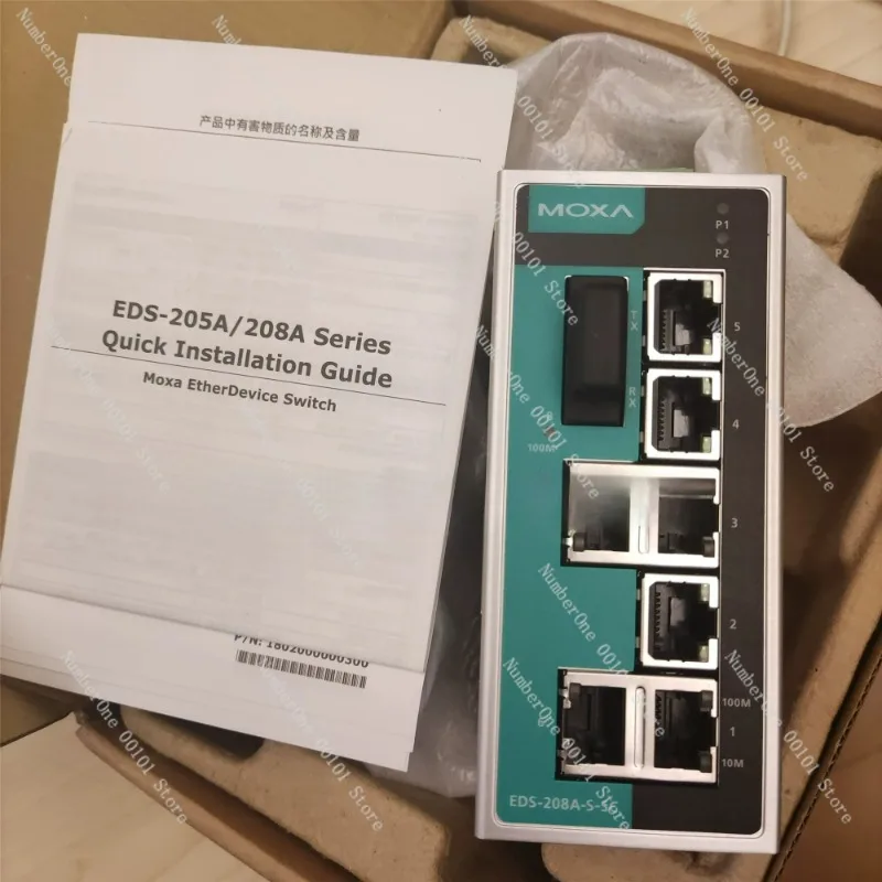 

Suitable for MOXA EDS-208A-S-SC Single Mode 8 Port Industrial Switch SS-SC Original