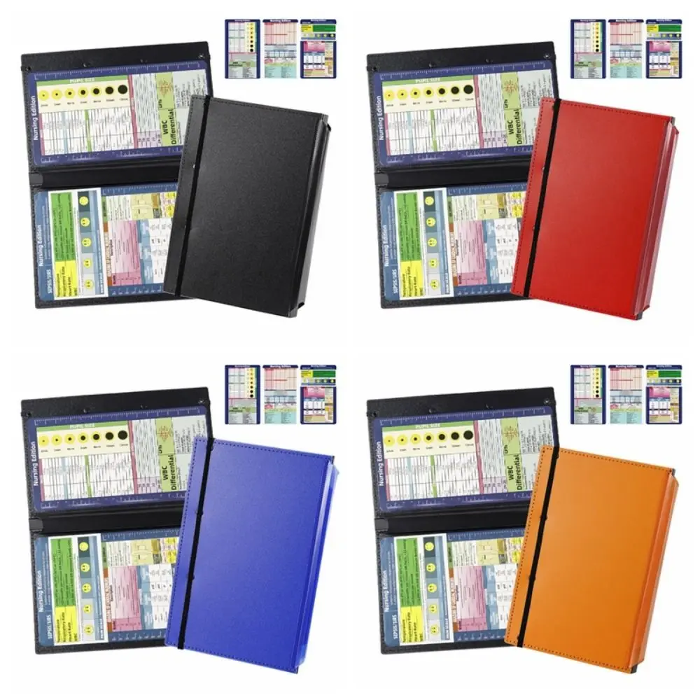 Foldable Nursing Clipboard 2/3 Layers Colorful A4 File Board Clip Portable Letter Size Edition Cheat Sheets Doctors