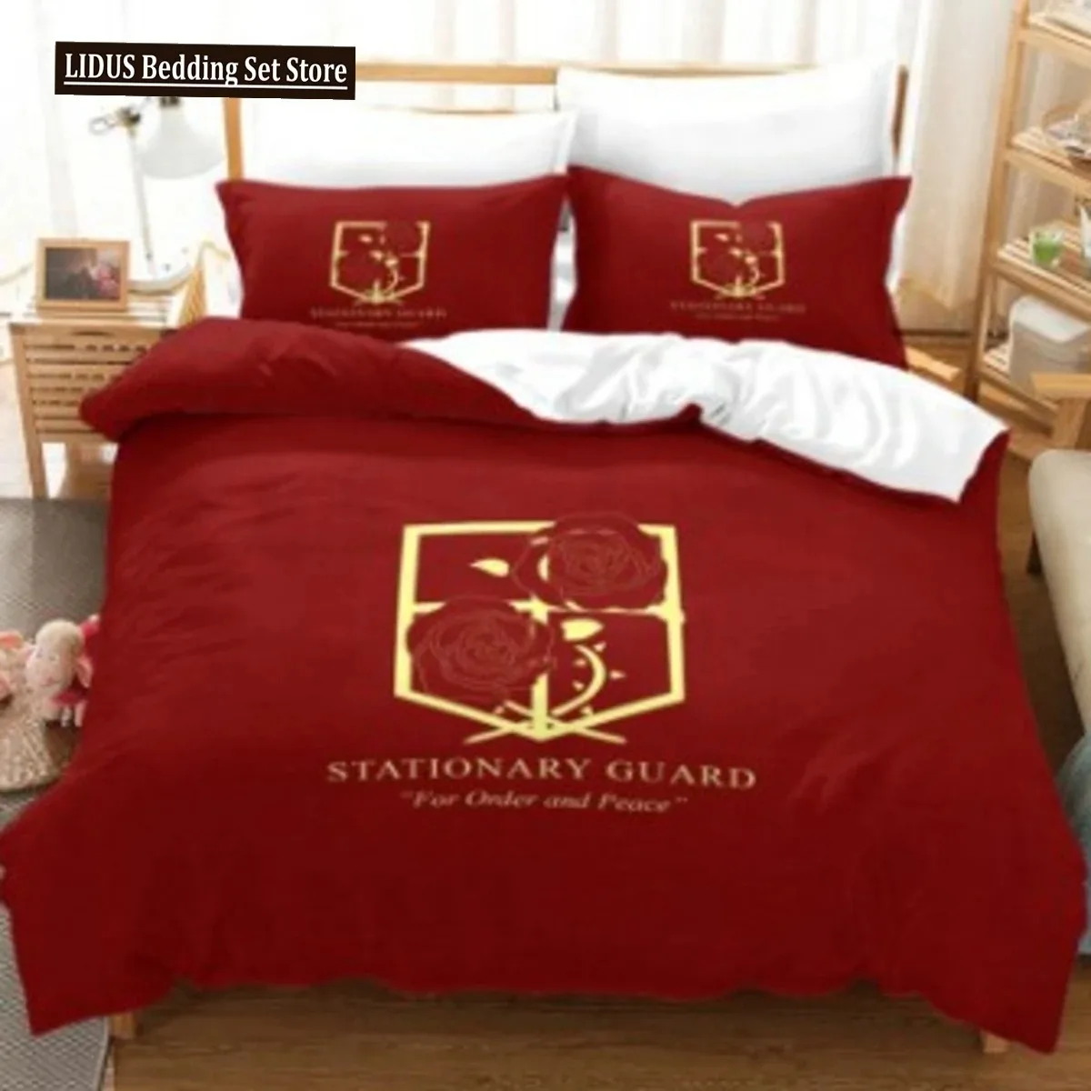 

Anime Attack On Titan 3D Printed Comforter Bedding Set Duvet Cover Sets Pillowcases Bedclothes Bed Linen Queen King Single Size