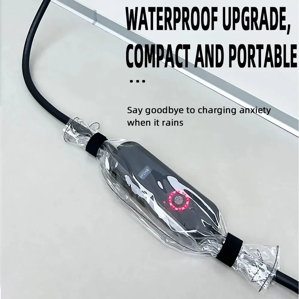 

Electric Motorbike Charger Rain Cover Plug Protector Electric Car Plug Board EV Car Charging Control Box Waterproof Bag